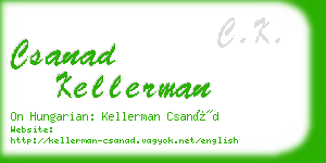 csanad kellerman business card